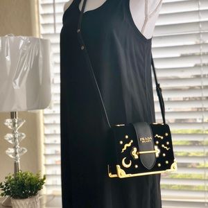 Prada-Cahier Black Crossbody mini bag